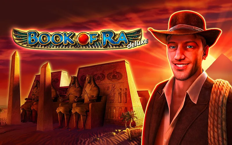 Completa una combinazione vincente nell'esclusivo gioco di slot Book of Ra Deluxe del casinò AdmiralBet.