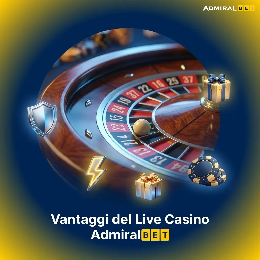 Live casino AdmiralBet con croupier professionisti, streaming HD e tavoli disponibili 24/7 per un'esperienza autentica